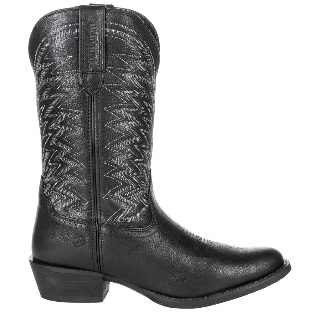 Rebel Frontier Black Western Round Toe Cowboy Boots