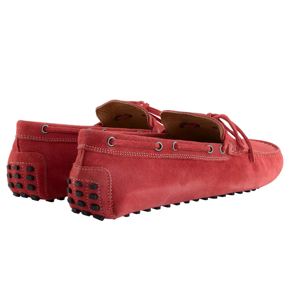 Red Suede Moccasins