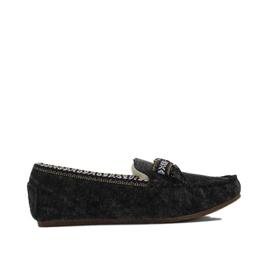 Rianna Moccasin - Black