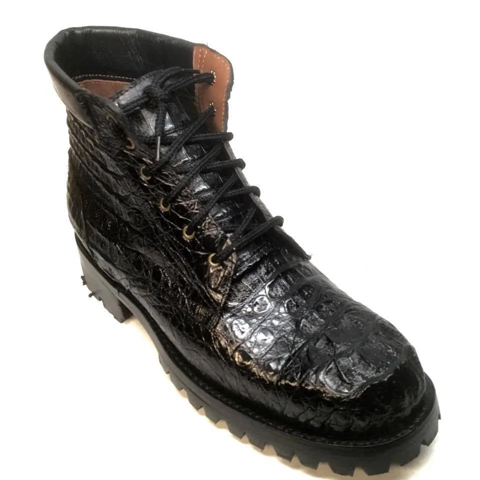 Safari Exotic Men's All-Over Crocodile Hornback Boots