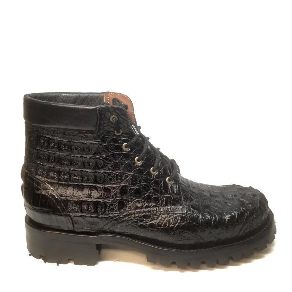 Safari Exotic Men's All-Over Crocodile Hornback Boots