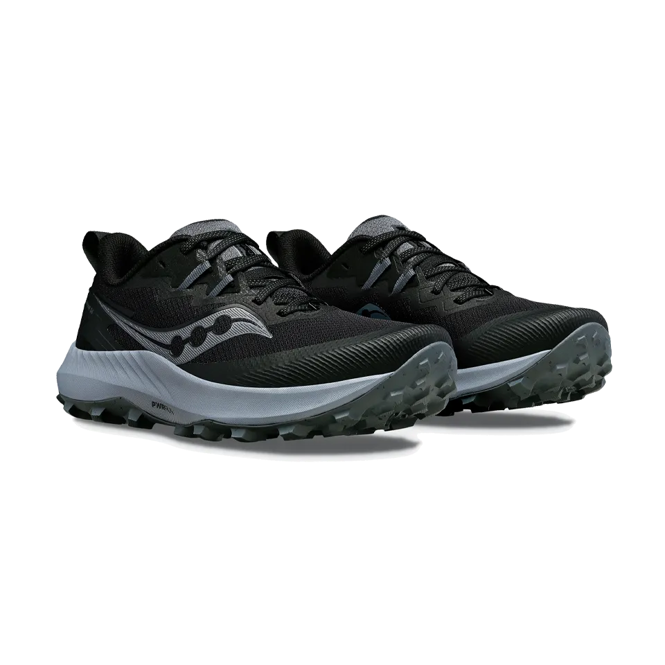 Saucony Men's Peregrine 14 Wide Black/Carbon