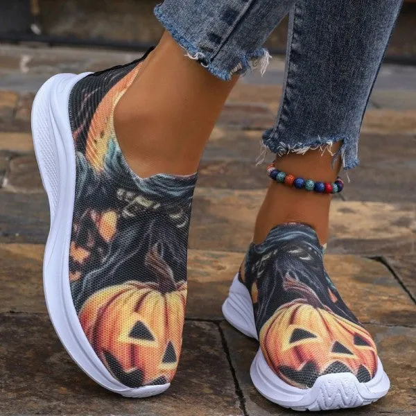 sealbeer - Yellow Casual Sportswear Daily Patchwork Printing Round Comfortable Shoes