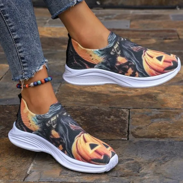 sealbeer - Yellow Casual Sportswear Daily Patchwork Printing Round Comfortable Shoes