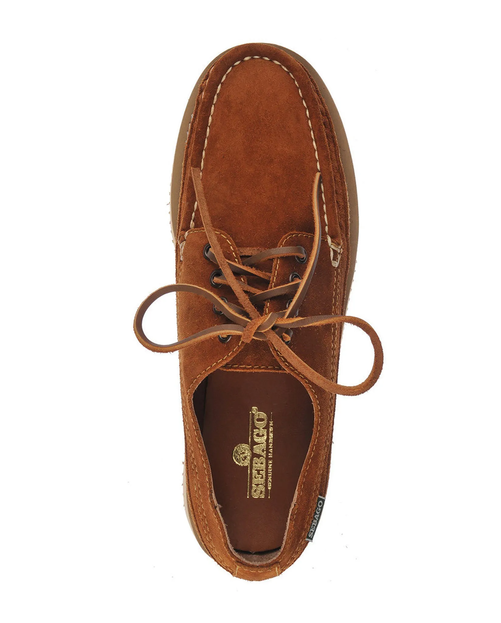 SEBAGO MOCCASIN SUEDE - BROWN COGNAC