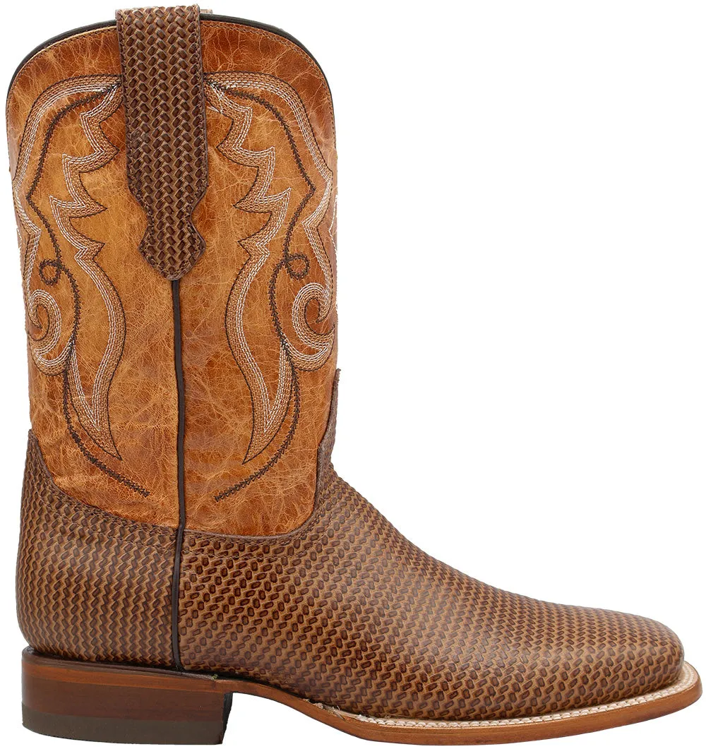 Silverton Arkansas All Leather Wide Square Toe Boots (Honey)