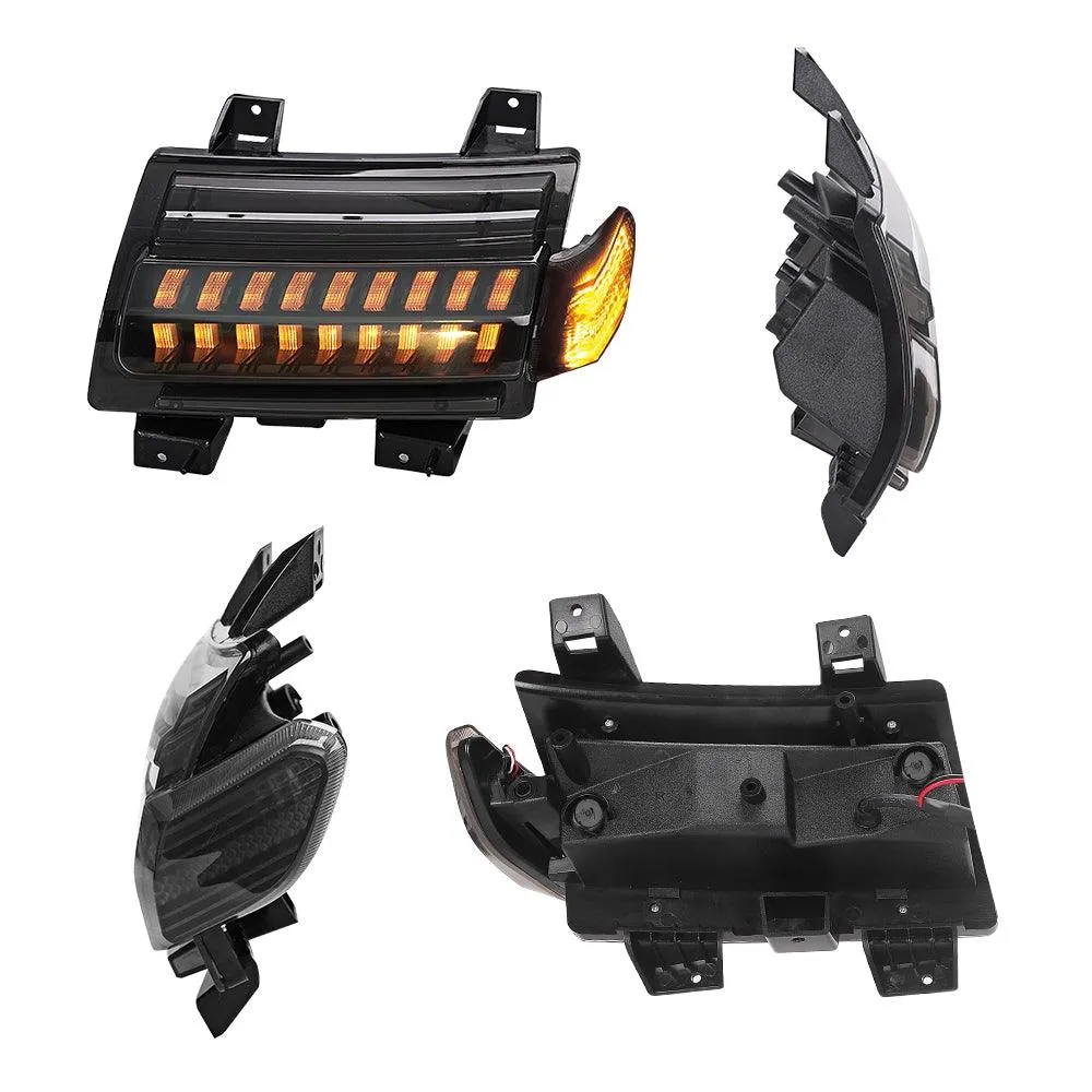 Smoke LED Turn Signal Lights with DRL & Side Marker Lights For Jeep Wrangler JL Sahara, Rubicon, High Altitude Models 2018-2023