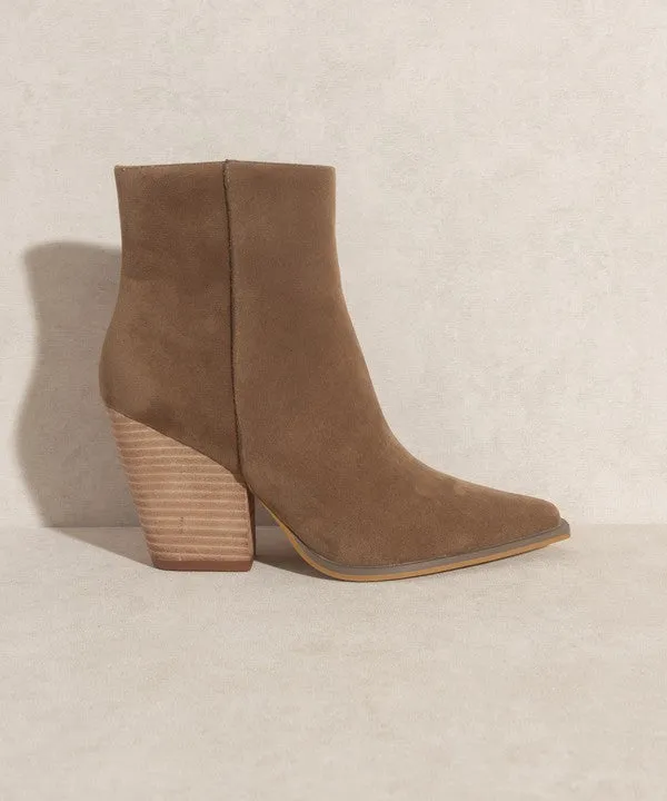 Sonia Western Ankle Booties // BROWN OR OFF WHITE