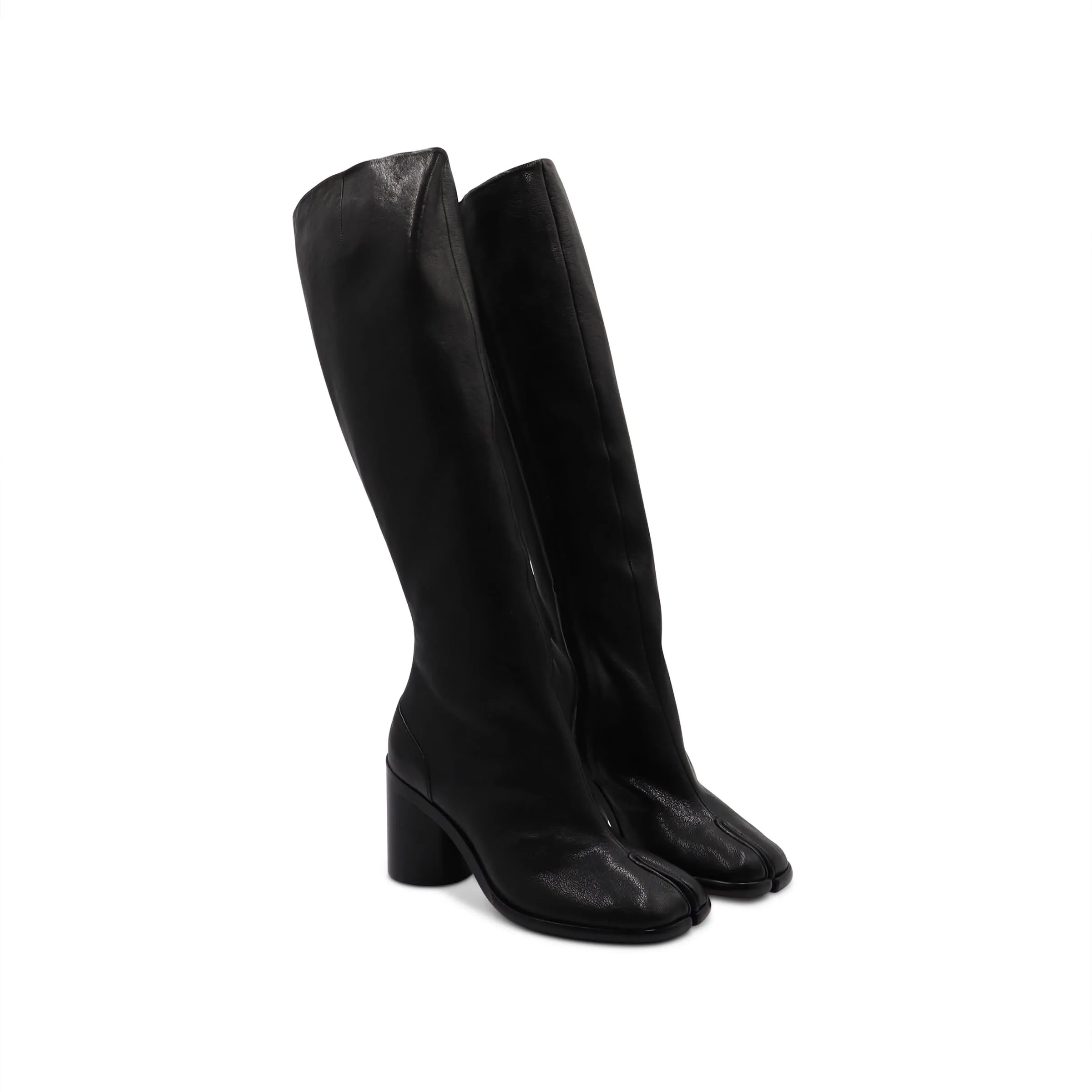 Tabi Knee High Boots in Black