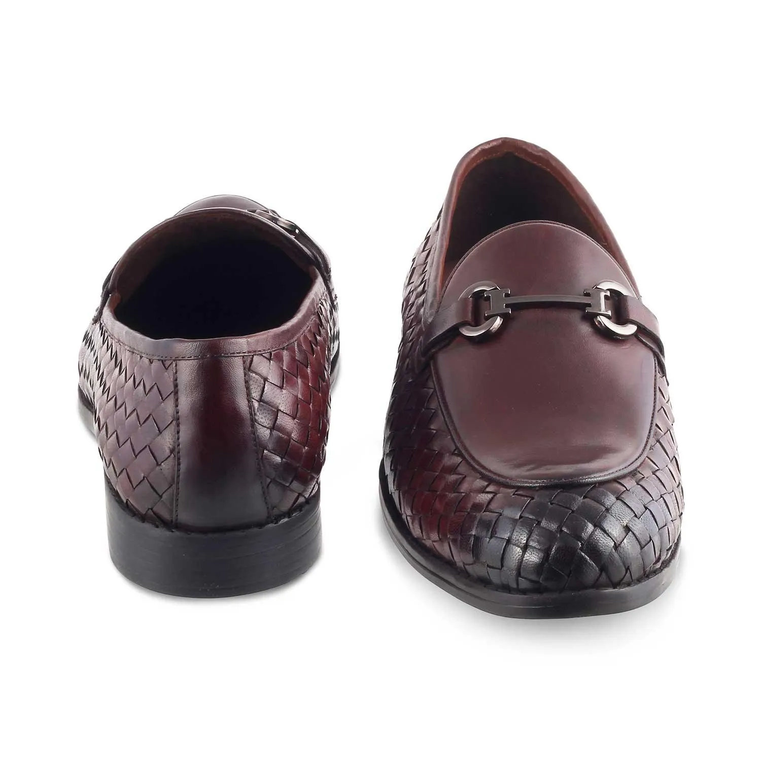 The Comme Brown Men's Leather Loafers Tresmode