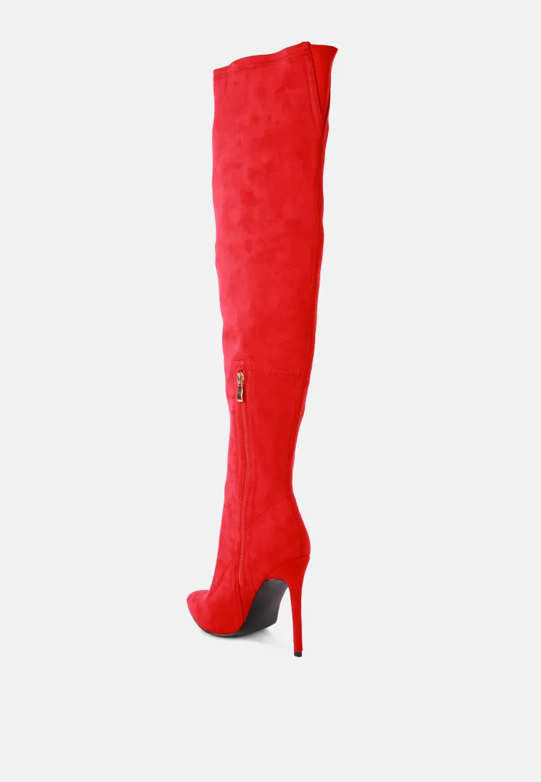 Tilera Stretch Over The Knee Stiletto Boots