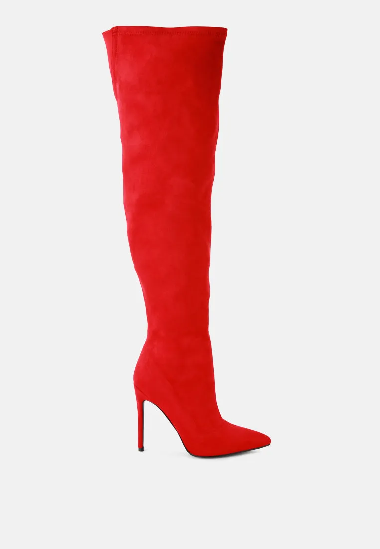 Tilera Stretch Over The Knee Stiletto Boots