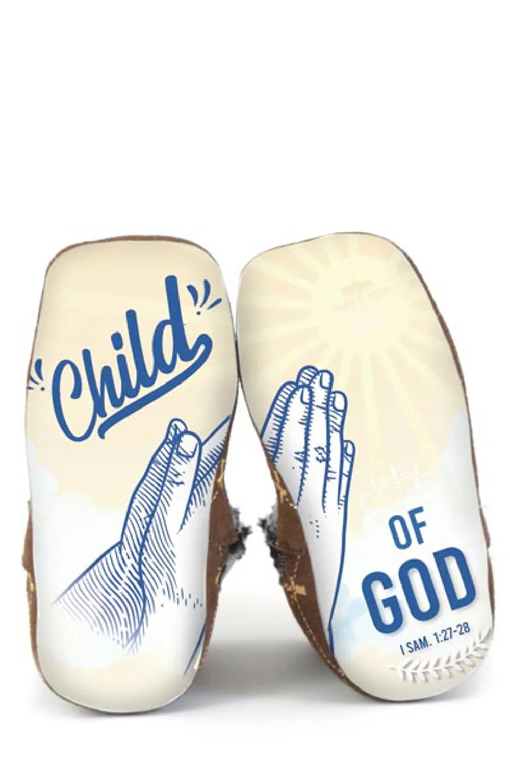 Tin Haul Infant Boys Child of God Brown Leather Cowboy Boots