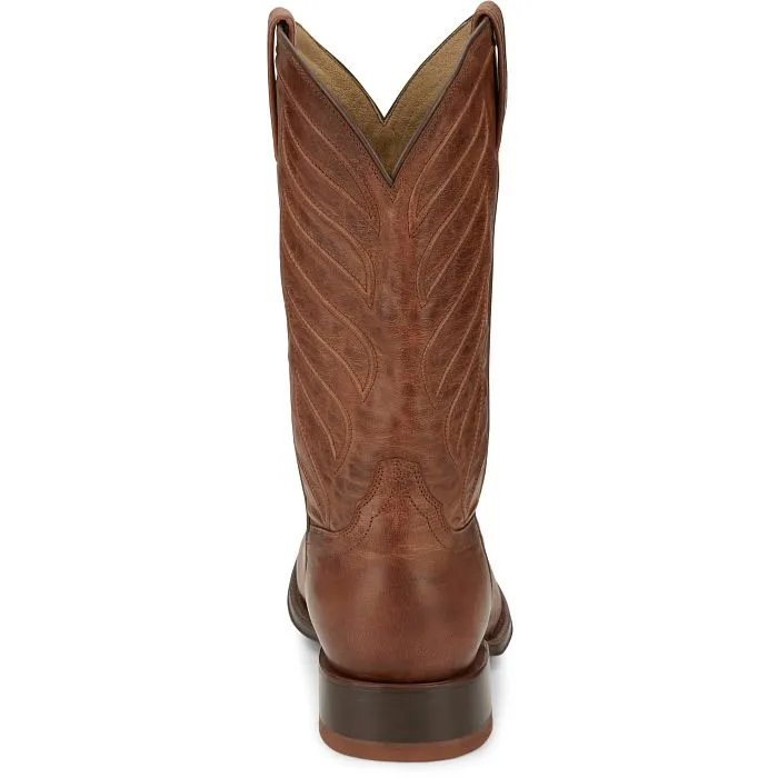 Tony Lama Men's RIch Mahogany Wide Round Toe Cowboy Boots