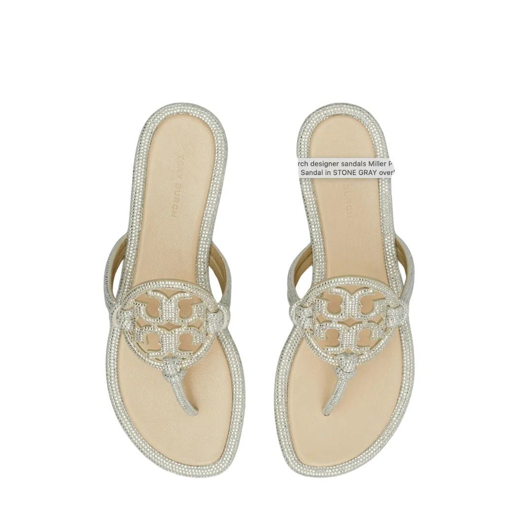 Tory Burch Miller Pavé Knotted Sandals