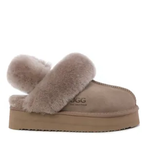 UGG Fluffy Strappy Platform Scuff