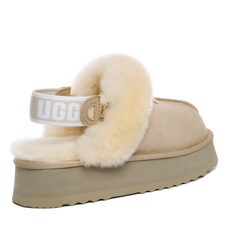 UGG Premium Detachable Fluffy Platform Scuff