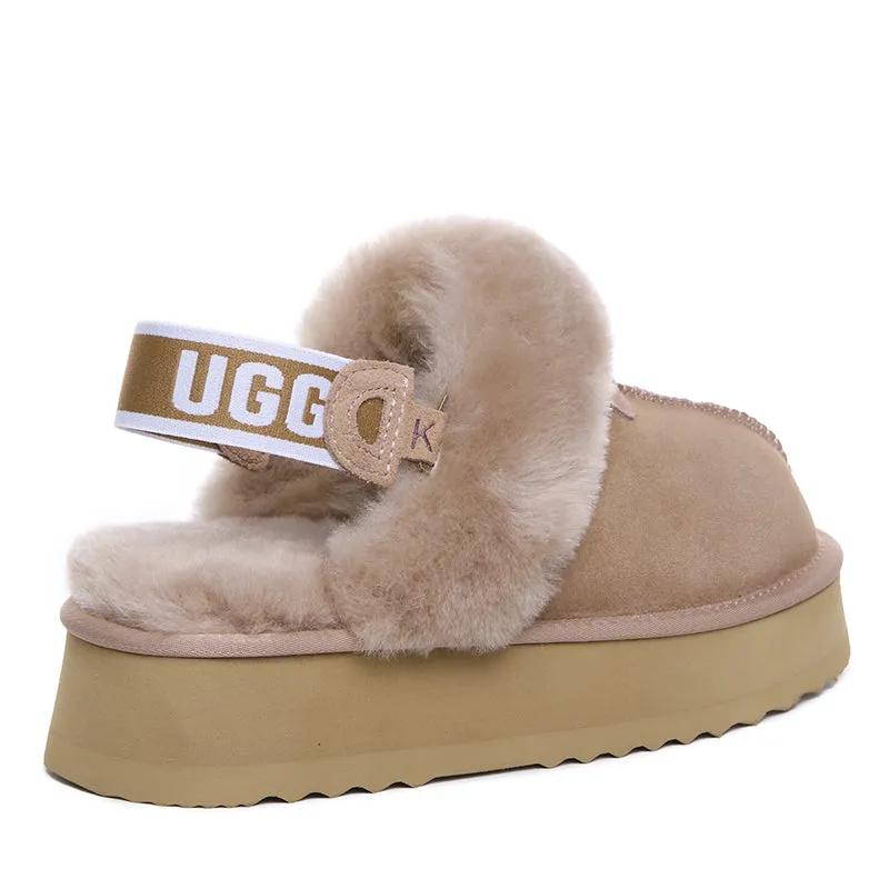 UGG Premium Detachable Fluffy Platform Scuff