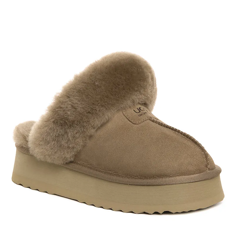 UGG Premium Detachable Fluffy Platform Scuff