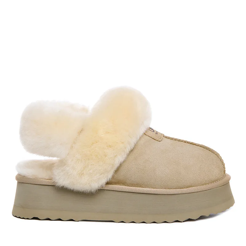 UGG Premium Detachable Fluffy Platform Scuff