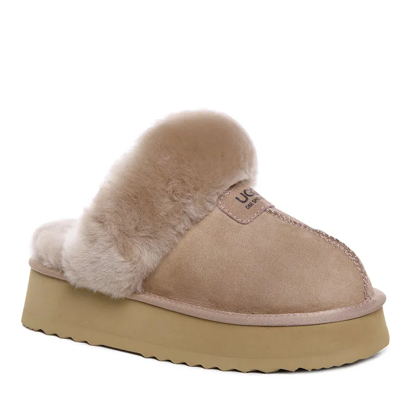 UGG Premium Detachable Fluffy Platform Scuff