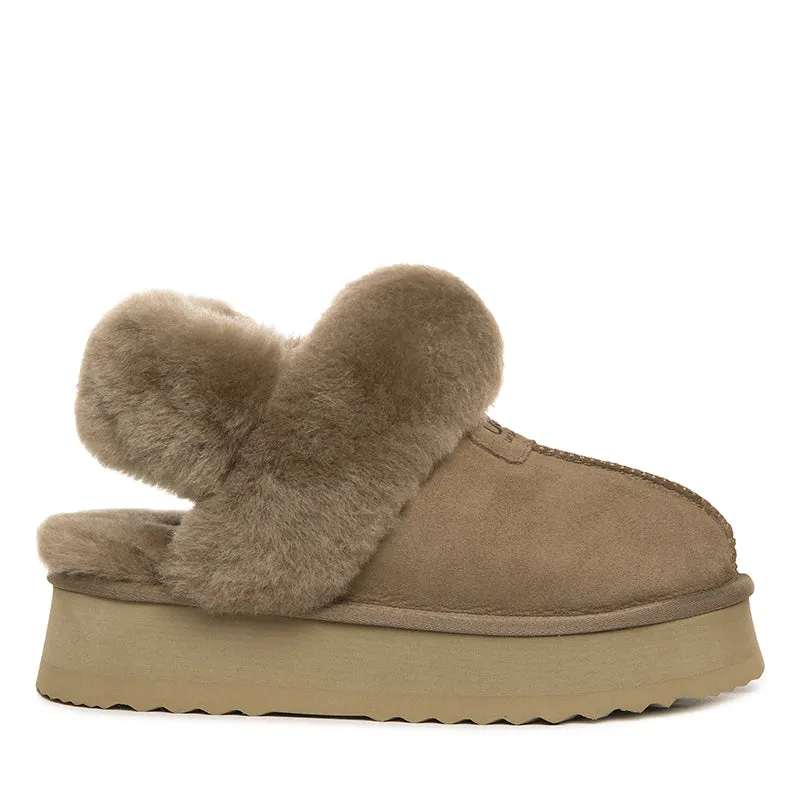 UGG Premium Detachable Fluffy Platform Scuff