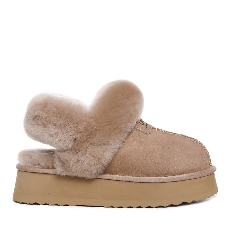 UGG Premium Detachable Fluffy Platform Scuff