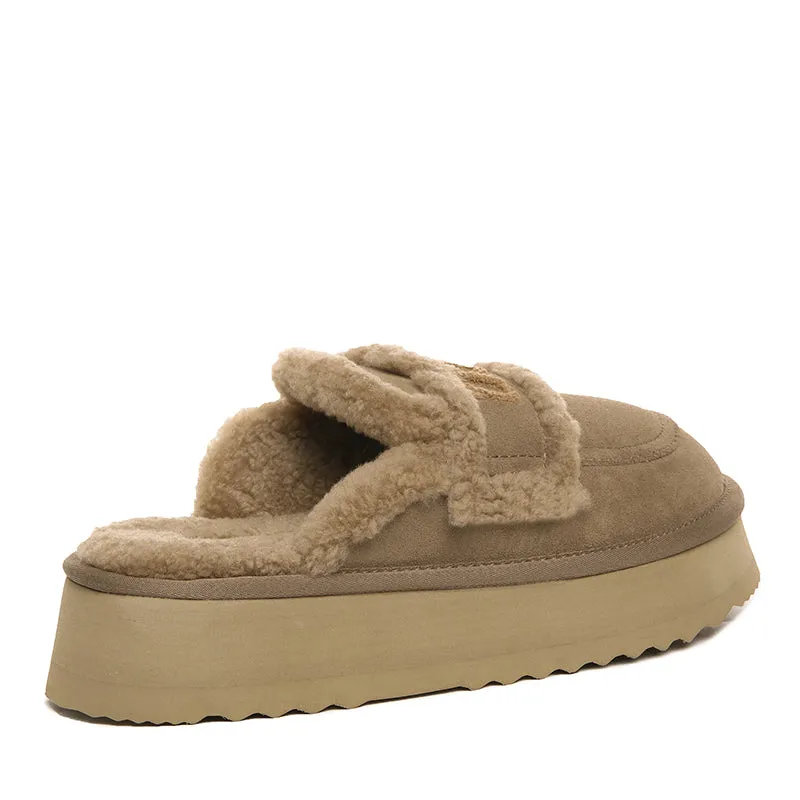 UGG Trisha Fluffy Platform Scuff