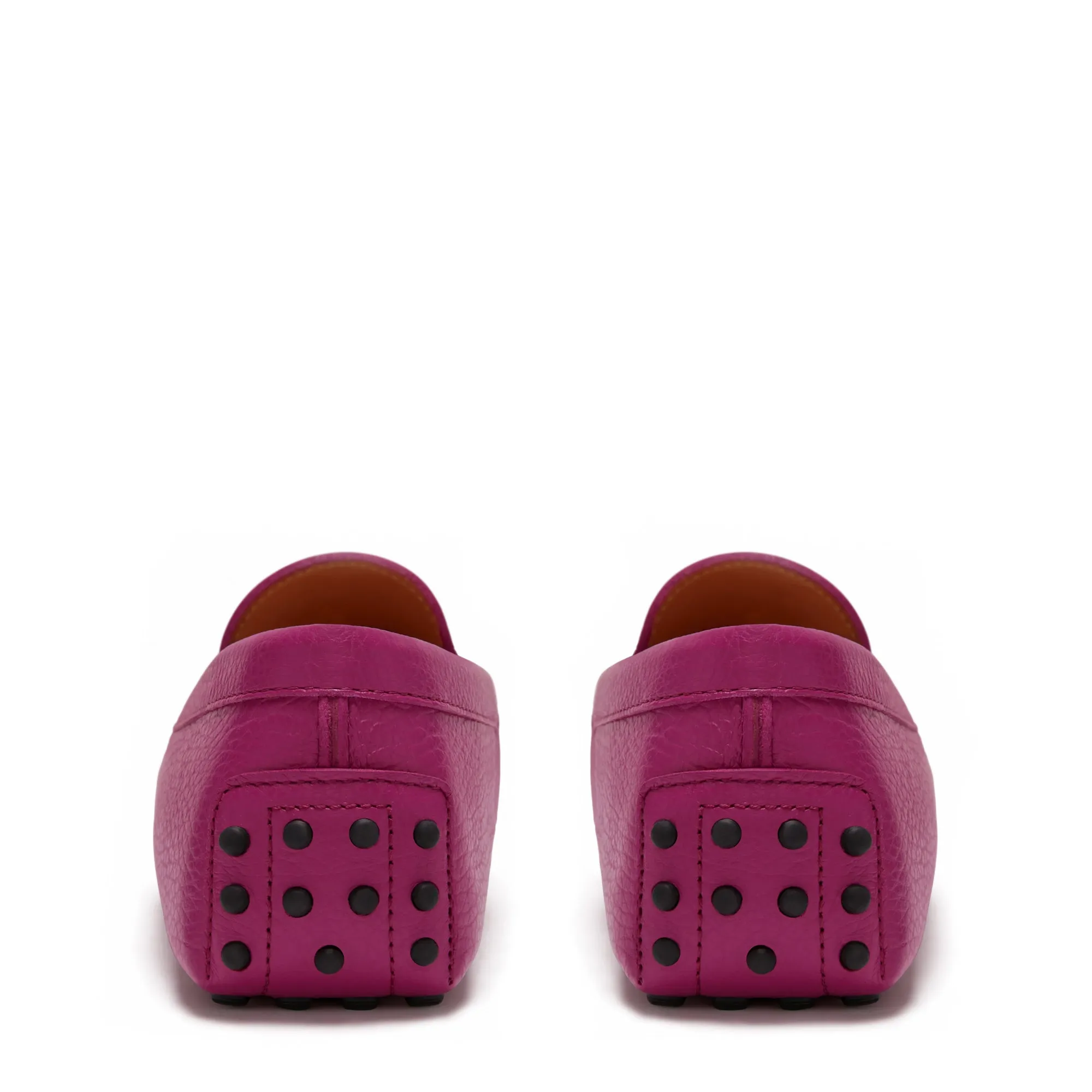 Vendôme Marie fuchsia calfskin leather moccasins