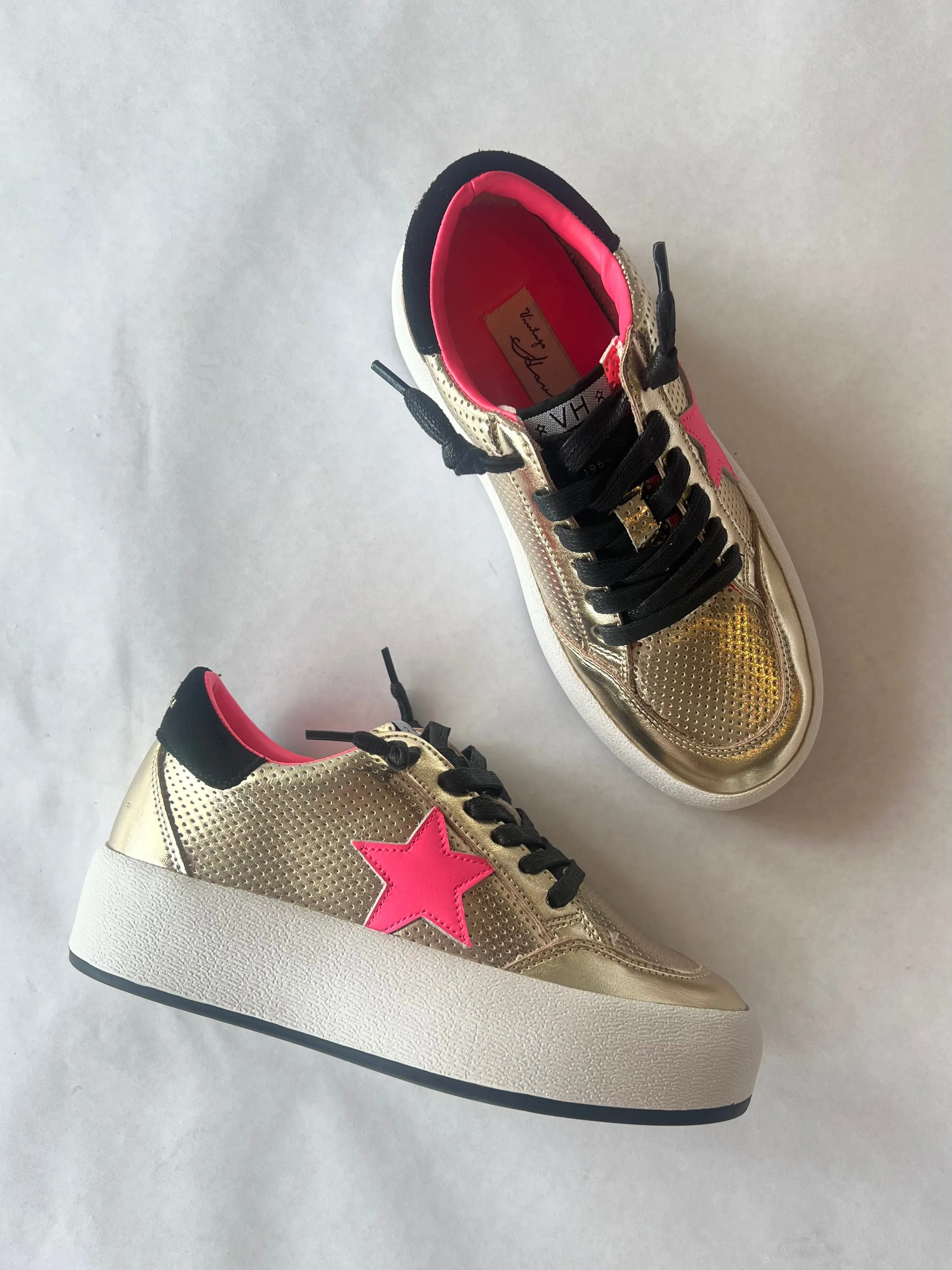 Vintage Havana Balanced Washed Gold Sneaker