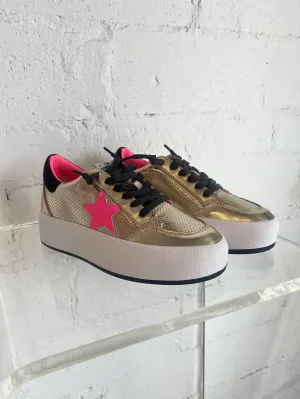 Vintage Havana Balanced Washed Gold Sneaker