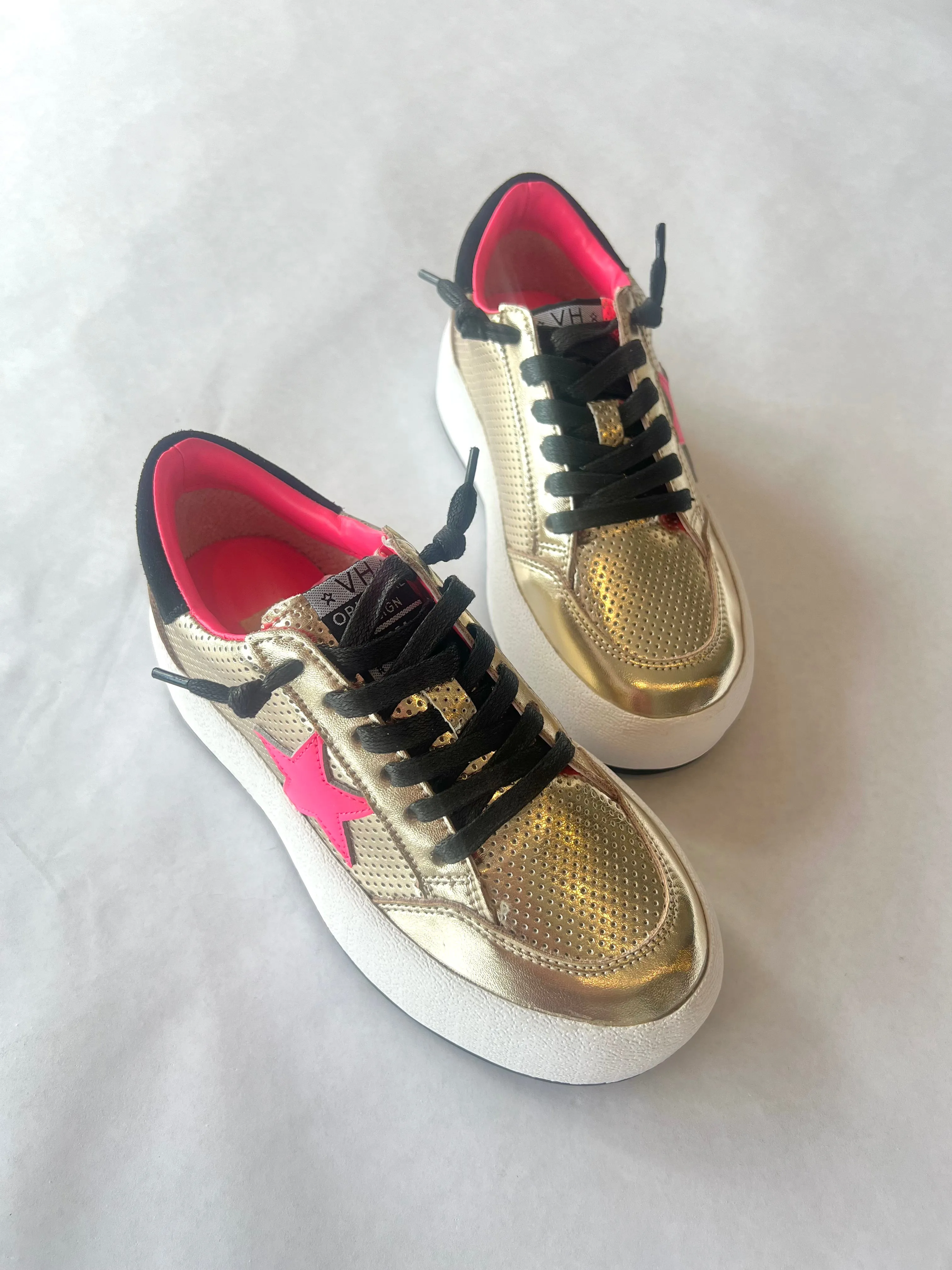 Vintage Havana Balanced Washed Gold Sneaker