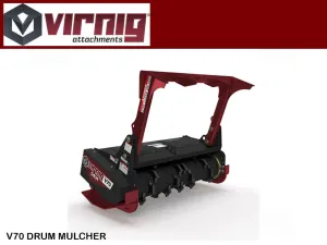 VIRNIG V70 skid steer drum mulcher