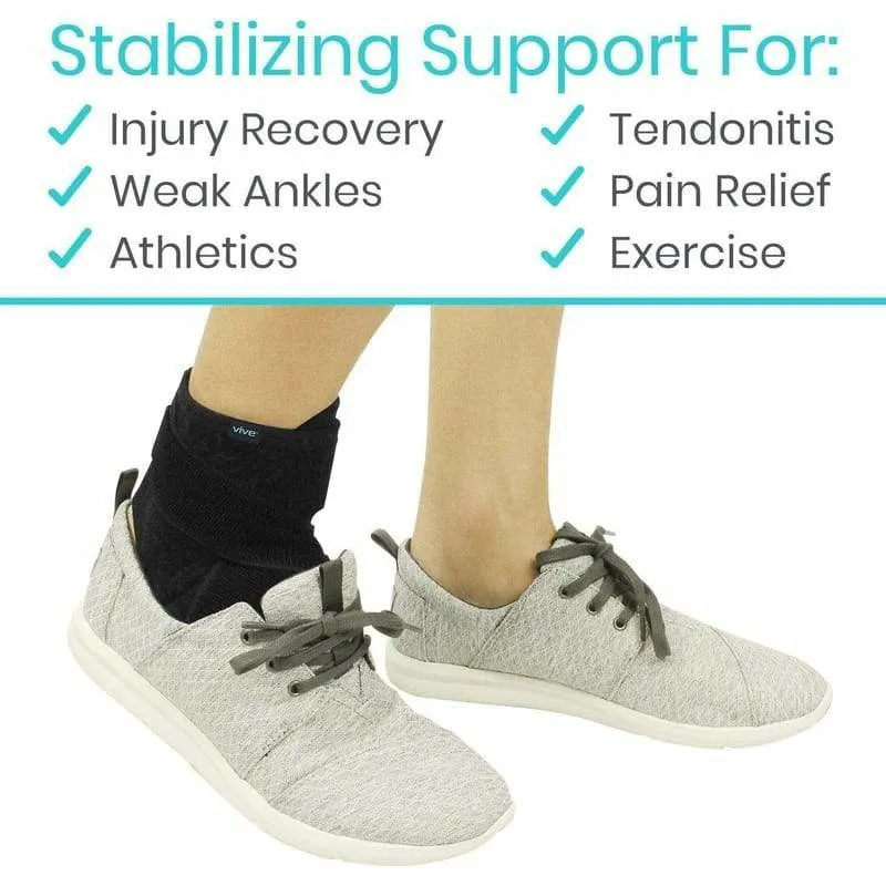 Vive Health Standard Ankle Brace - Black