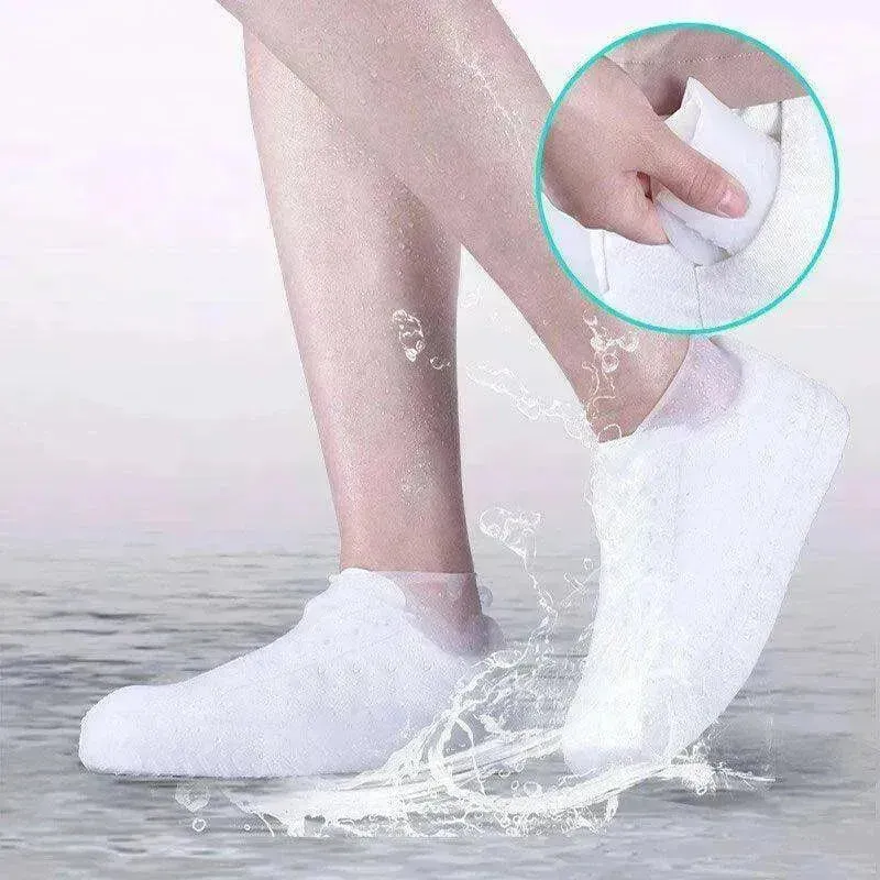 Waterproof Latex Boot Covers, Non-Slip Unisex Shoes