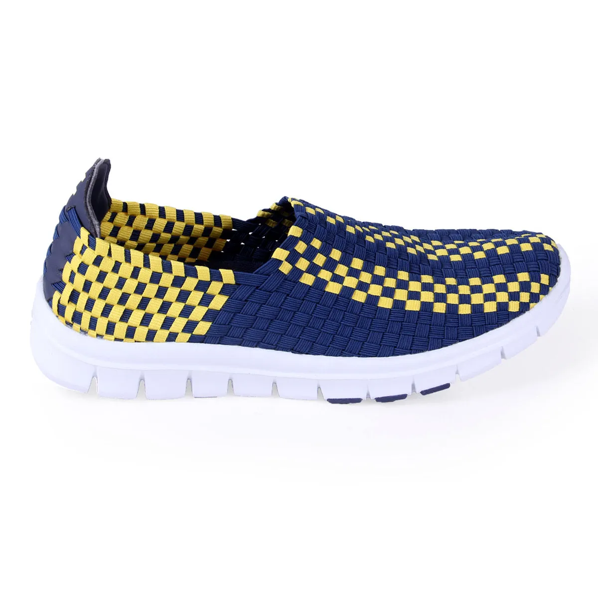 West Virginia Mountaineers Woven Colors Comfy Slip On Shoes