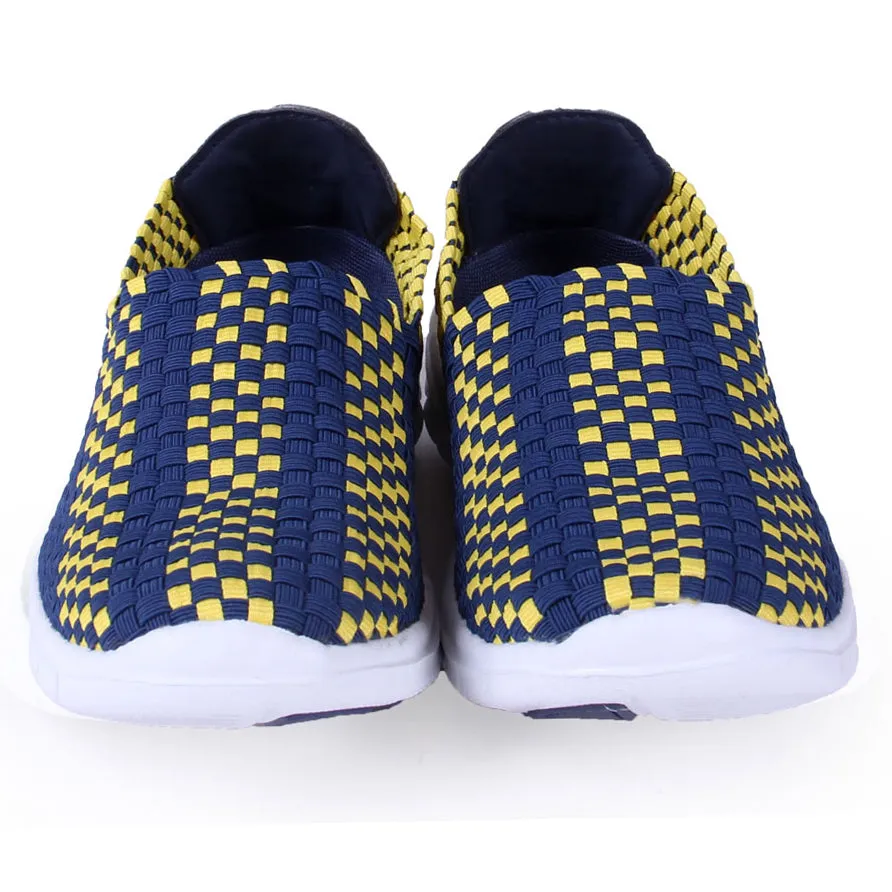 West Virginia Mountaineers Woven Colors Comfy Slip On Shoes