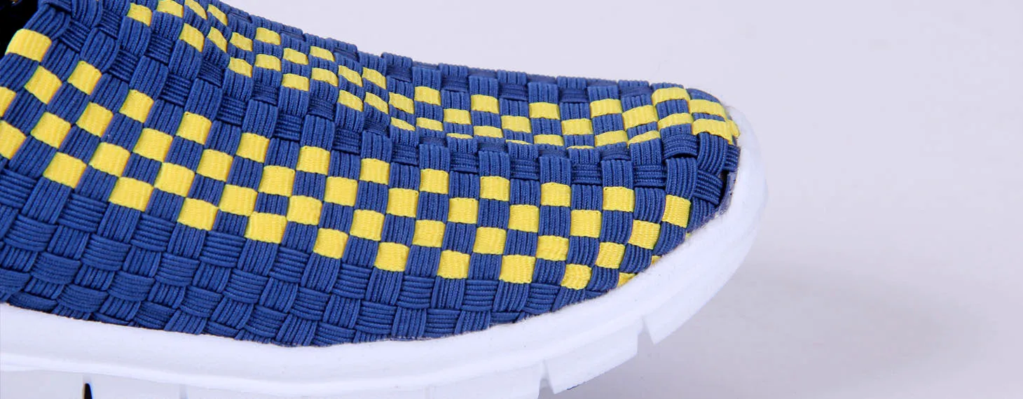 West Virginia Mountaineers Woven Colors Comfy Slip On Shoes