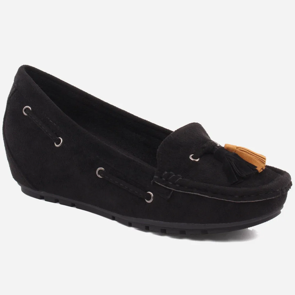 WOMEN "PAOLA" SUEDE COMFORT SLIPON MOCCASINS