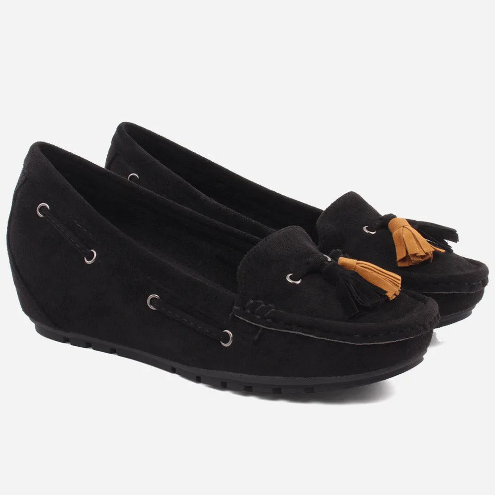 WOMEN "PAOLA" SUEDE COMFORT SLIPON MOCCASINS