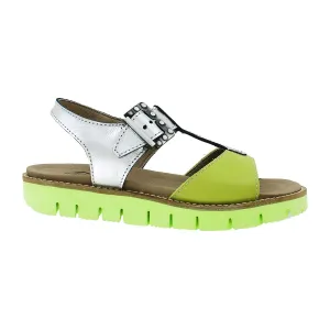 Women's Dromedaris Ana Lime/Silver Leather