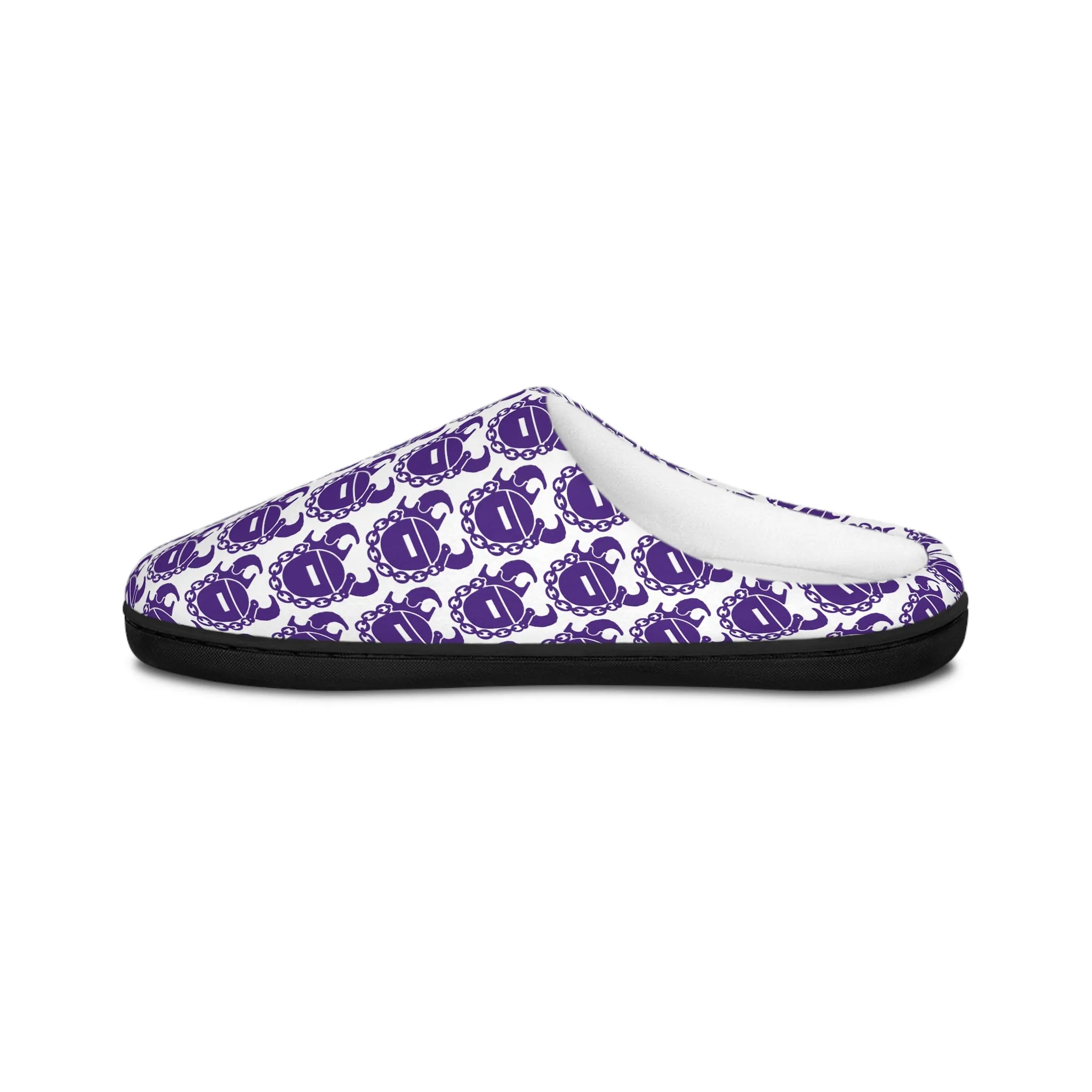 Women's Indoor Slippers - Purple/White Helmets