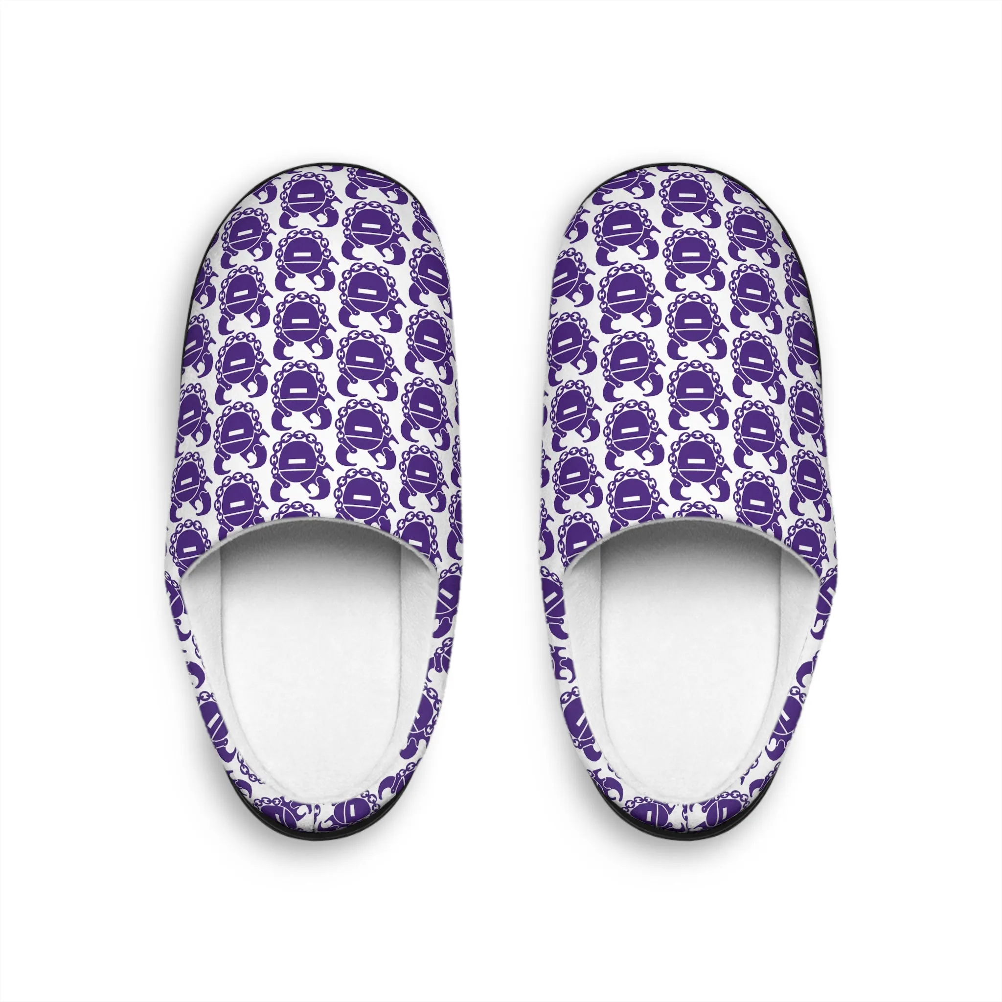 Women's Indoor Slippers - Purple/White Helmets