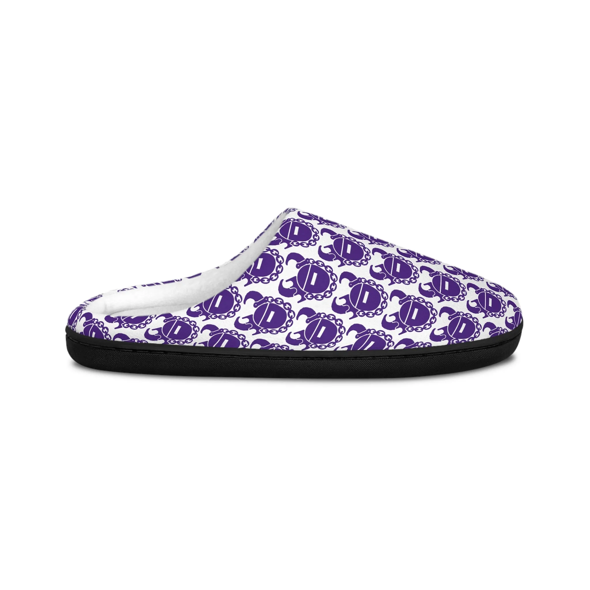 Women's Indoor Slippers - Purple/White Helmets